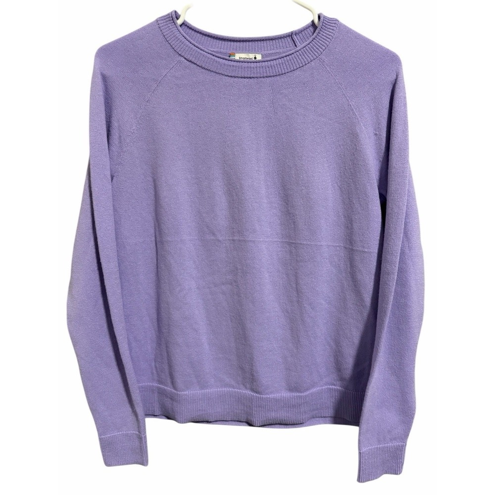 Smartwool Edgewood Colorblock Crew Sweater Ultra Violet Women's Size Small
